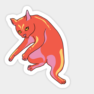 Drunk Cat Sticker